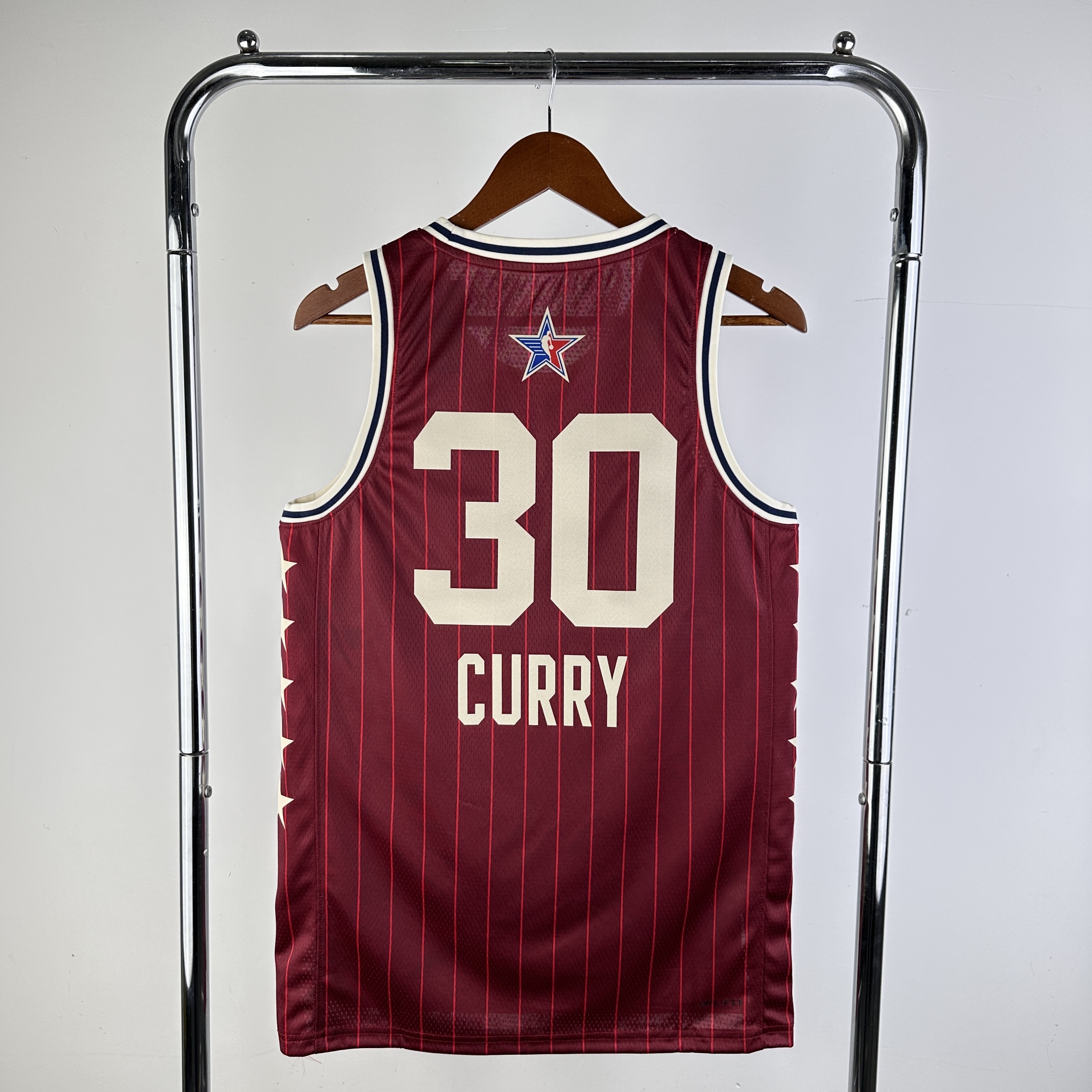 Men All-star season #30 Curry Red 2024 NBA Jersey